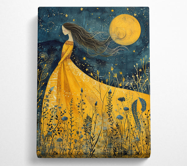  A Canvas Print of Blossom Walk Sunset Canvas Print