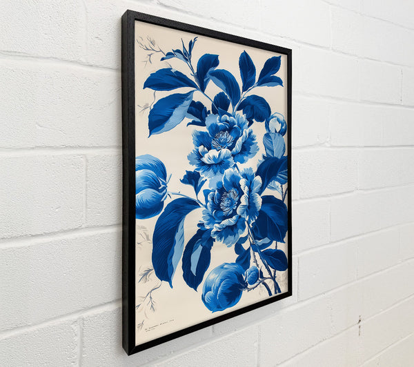 Blue Flowers Antique