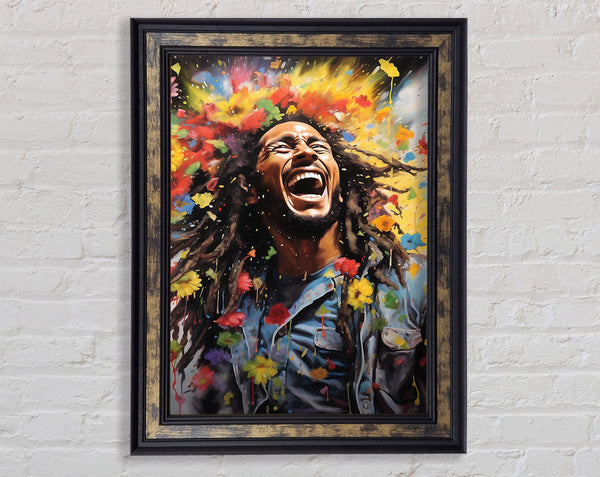 Bob Marley Bloom Framed Print