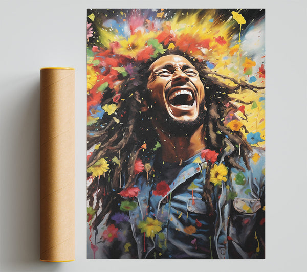 Bob Marley Bloom Print