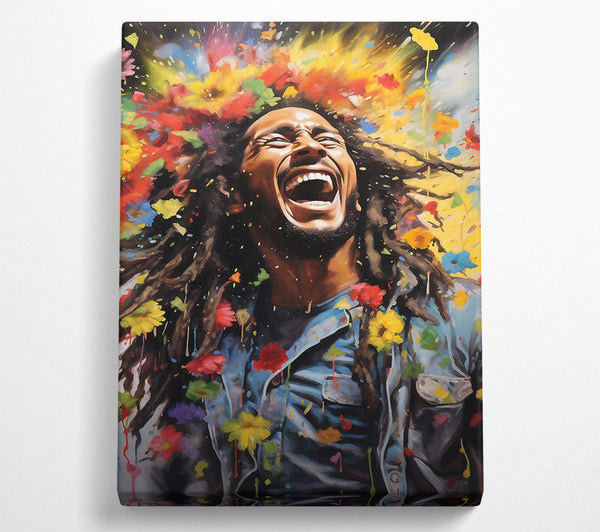  A Canvas Print of Bob Marley Bloom Canvas Print