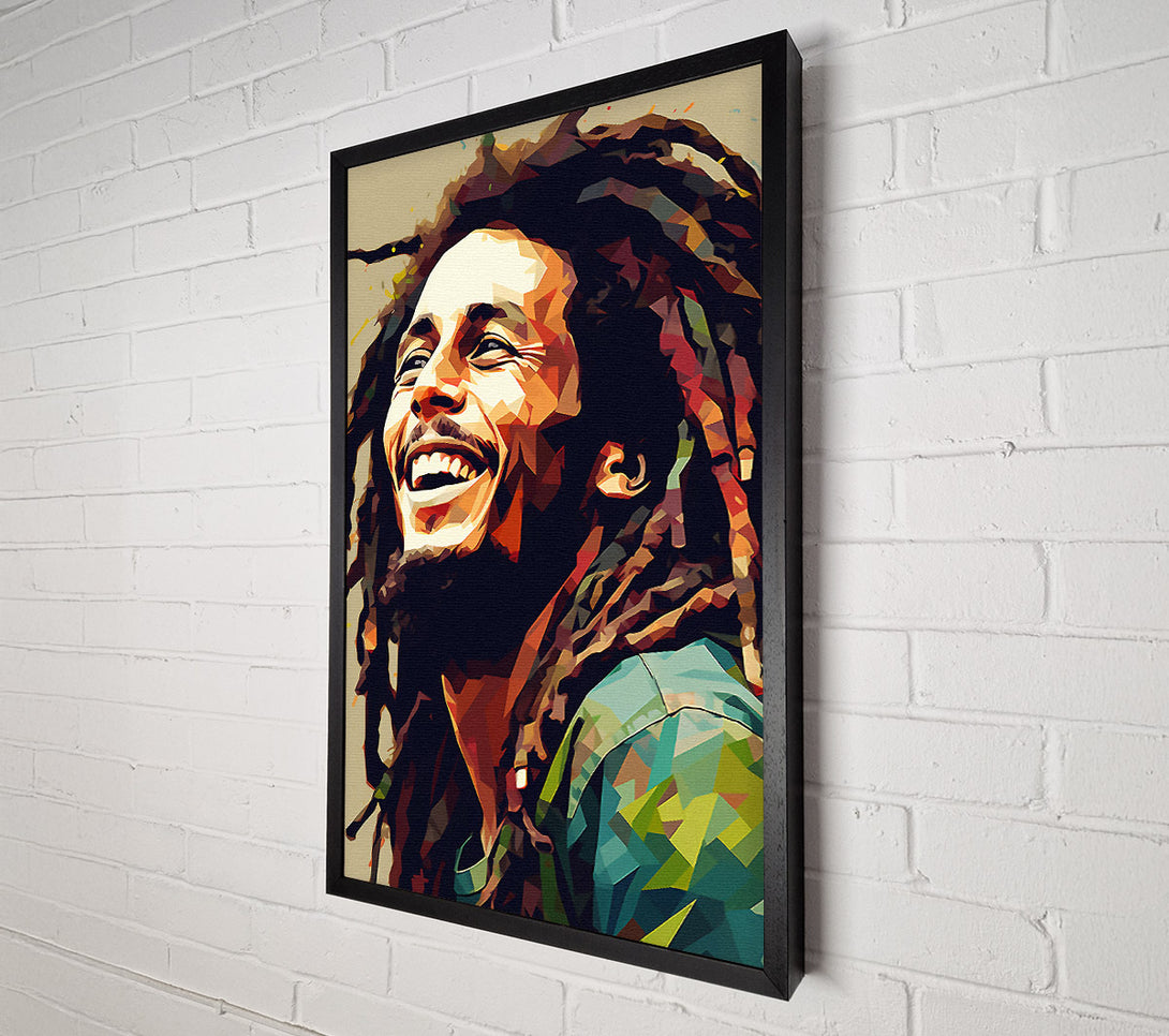  A Canvas Print of Bob Marley Happy Canvas Art