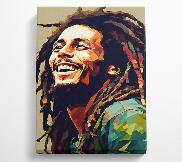  A Canvas Print of Bob Marley Happy Canvas Art