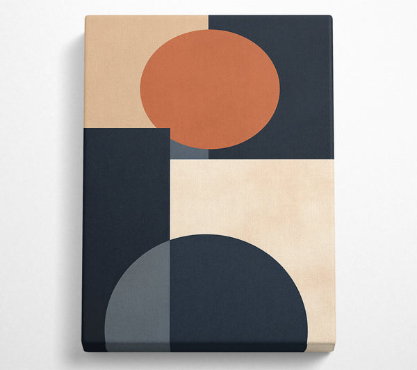  A Canvas Print of Bohemian Shapes Modern Canvas Art