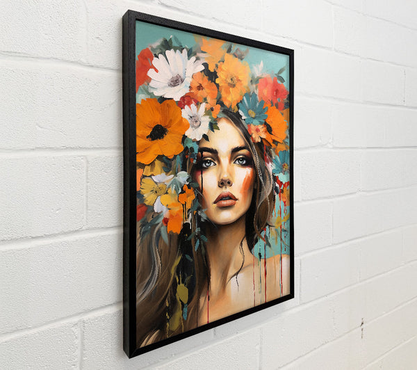 Boho Flower Girl Art