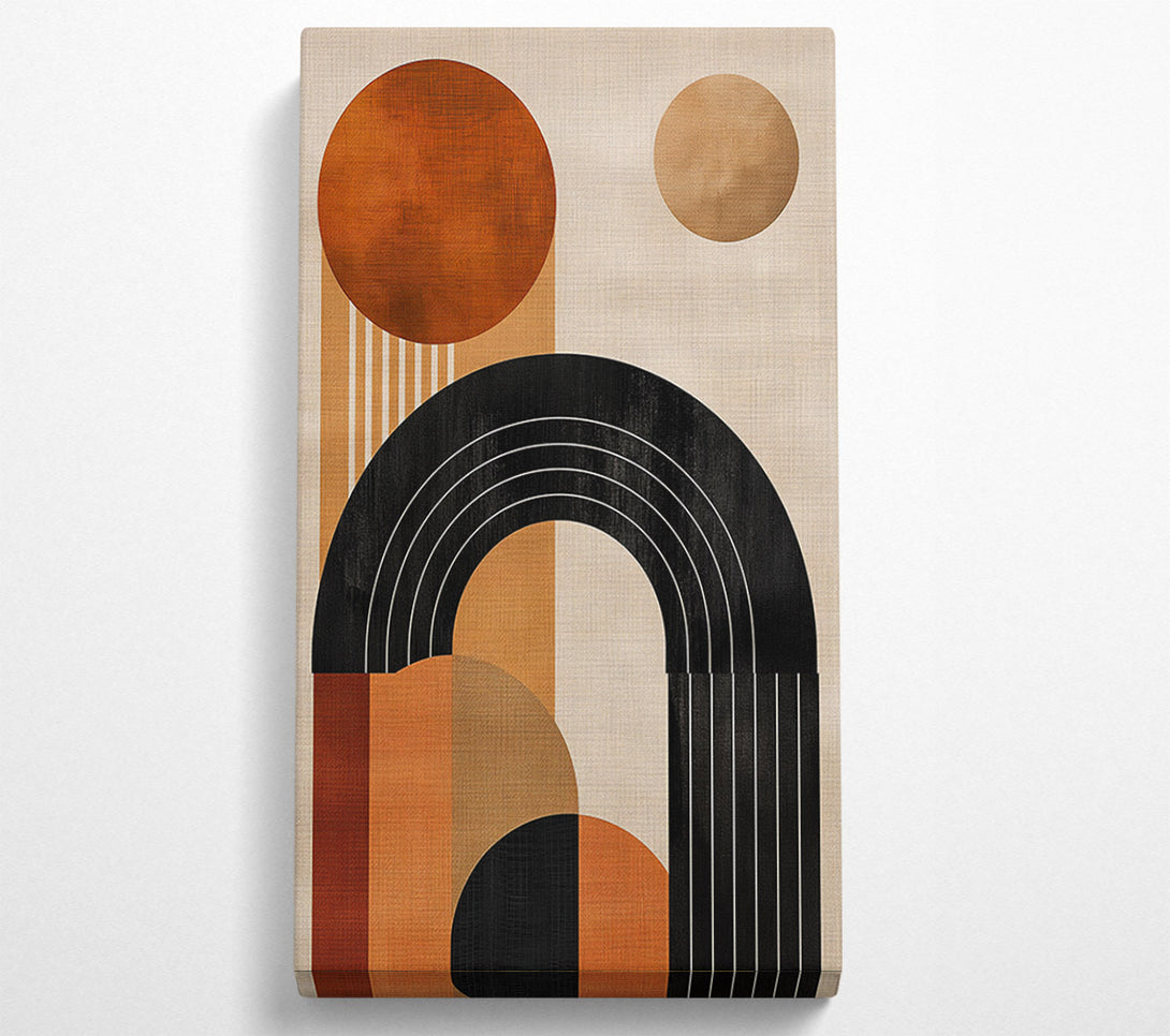  A Canvas Print of Boho Sun Geometric Lines Art Canvas Print