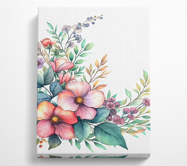  A Canvas Print of British Floral Flow Canvas Art