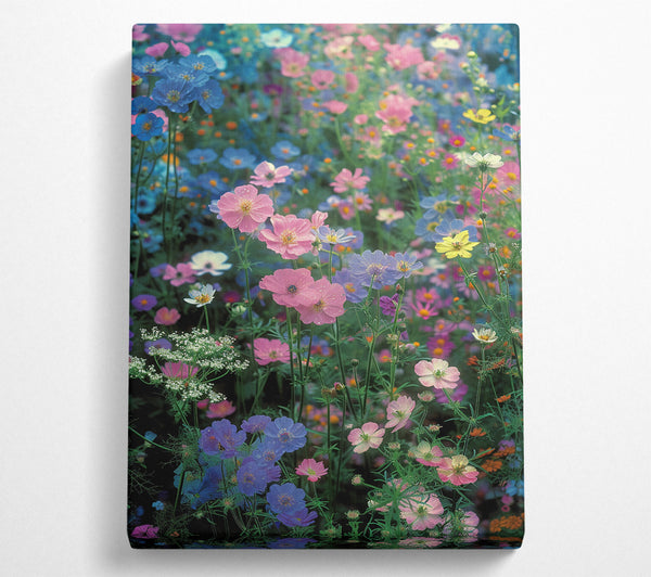  A Canvas Print of British Garden Canvas Wall Art