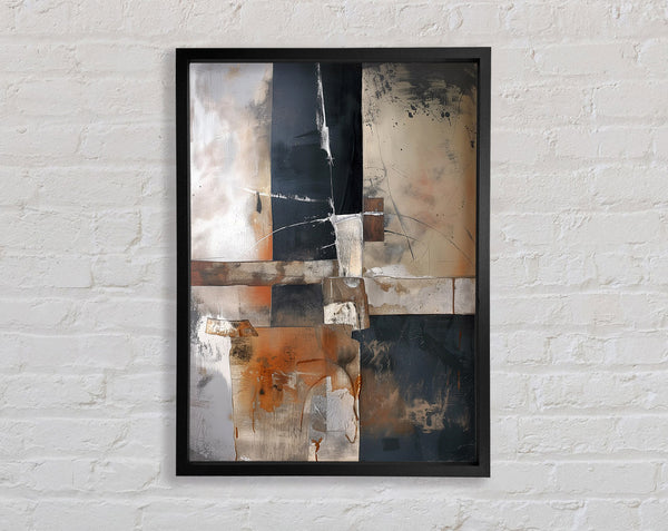 Browns And Greys Virtue Framed Print