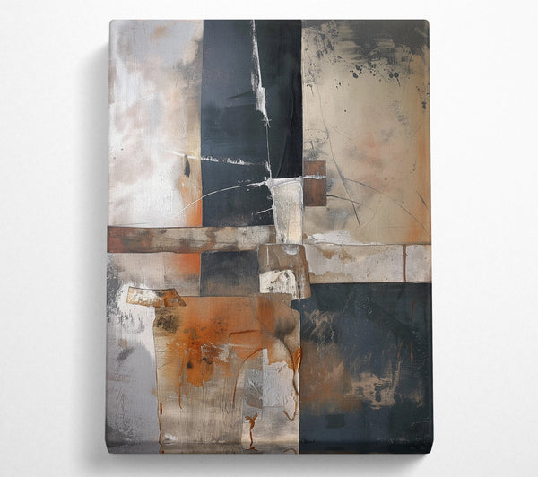  A Canvas Print of Browns And Greys Virtue Canvas Wall Art