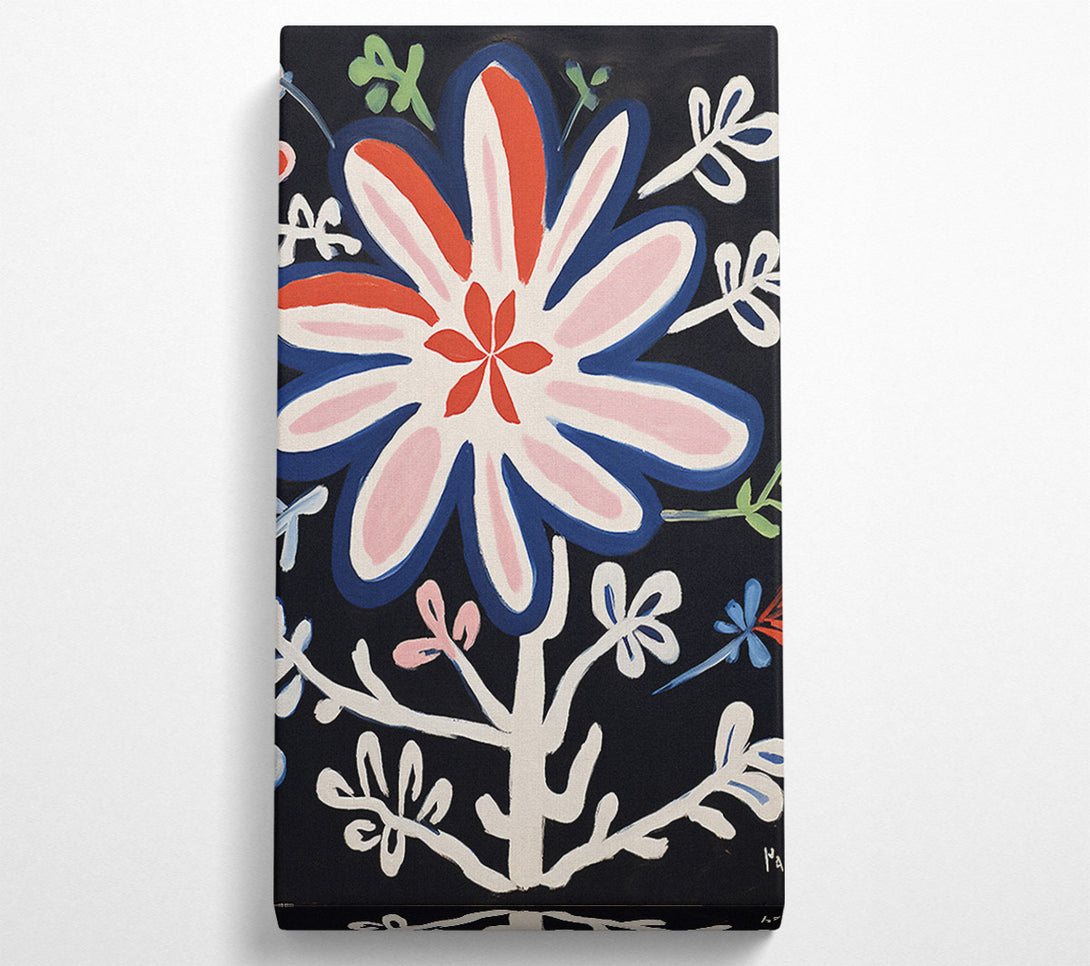  A Canvas Print of Brush Stroke Flower Canvas Print