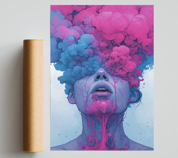 Bubblegum Eye Explosion Print