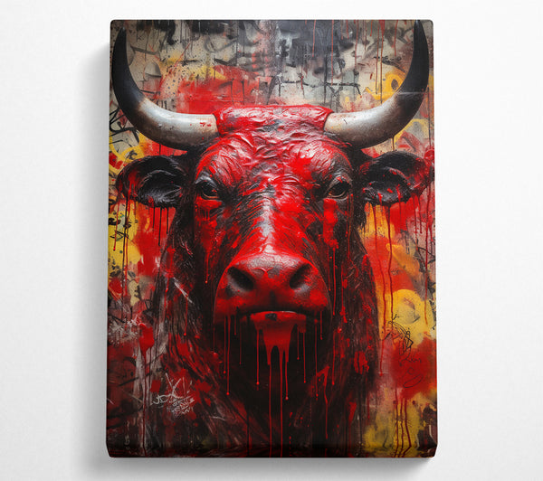  A Canvas Print of Bull Urban Canvas Print