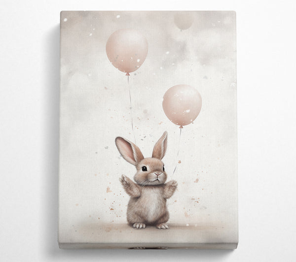  A Canvas Print of Bunny Balloon Canvas Art
