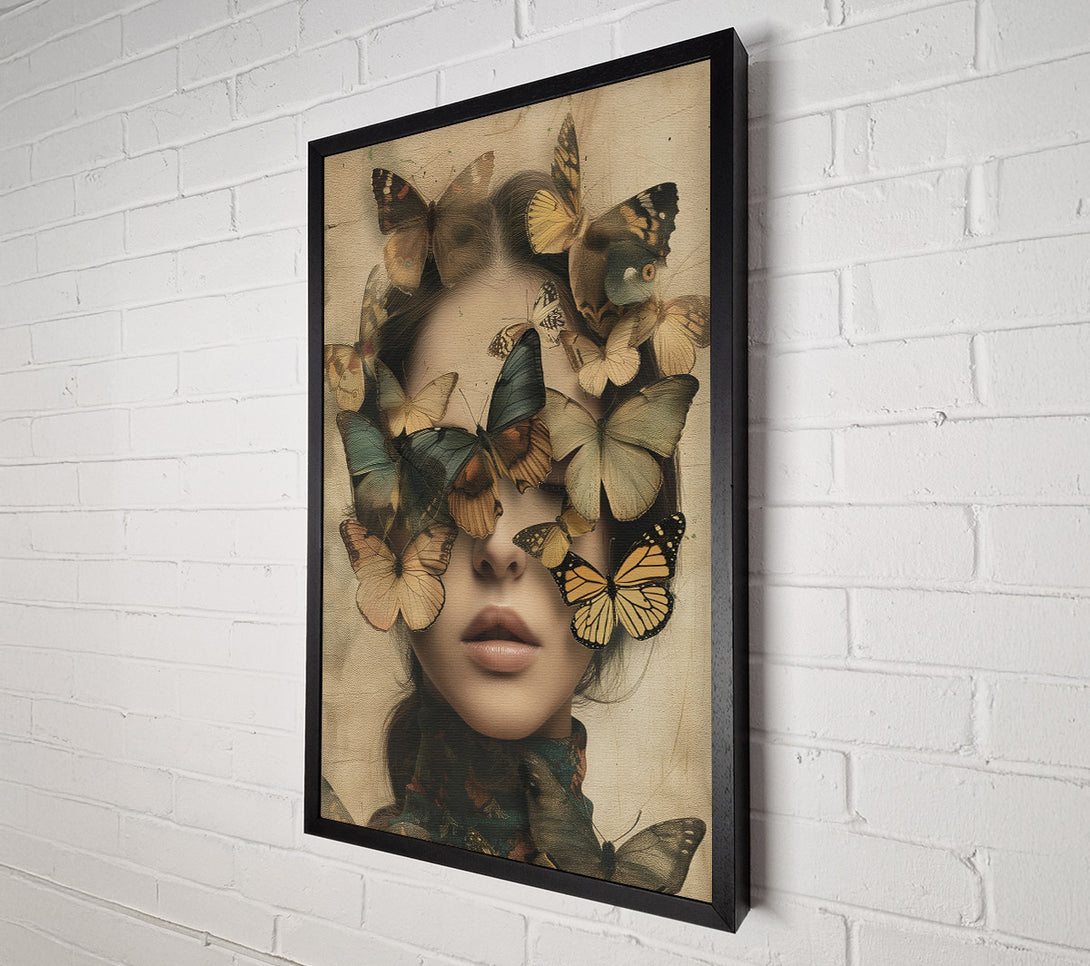  A Canvas Print of Butterfly Face Canvas Art