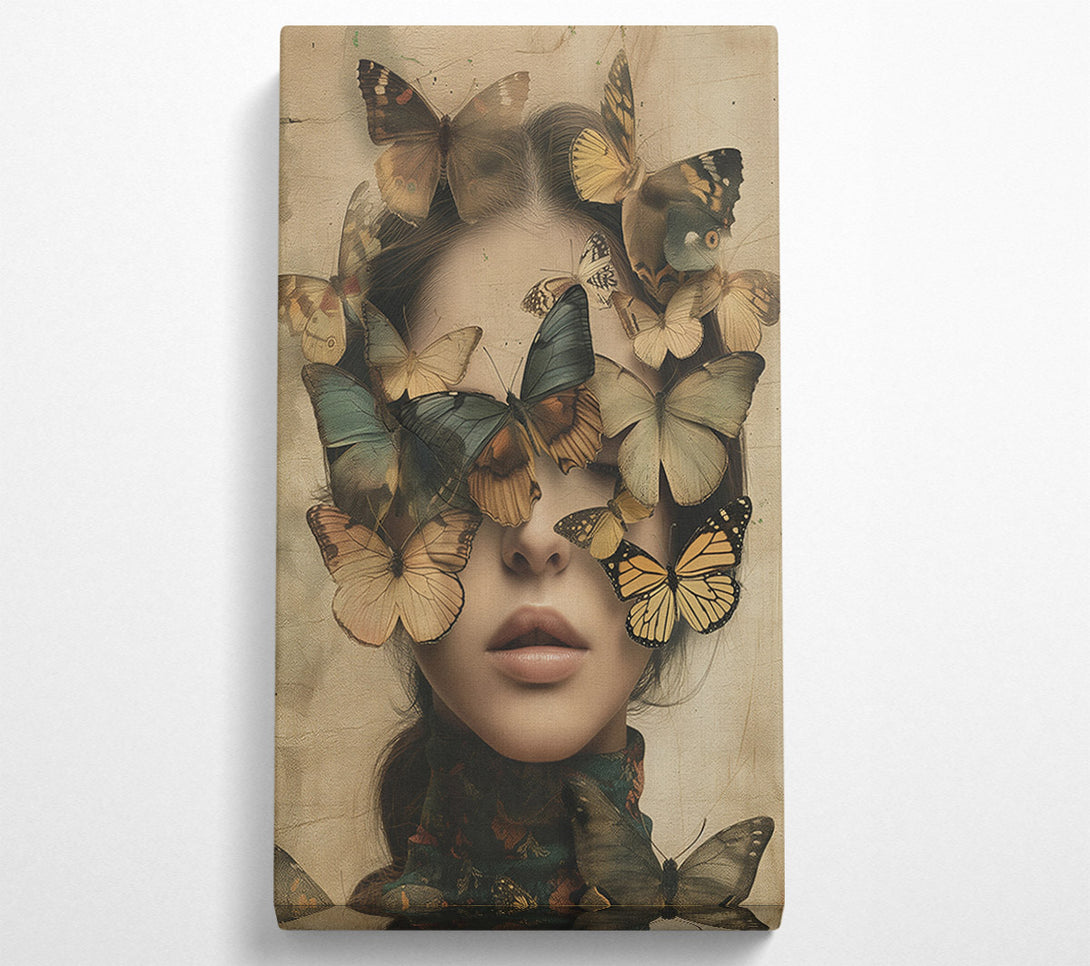  A Canvas Print of Butterfly Face Canvas Art