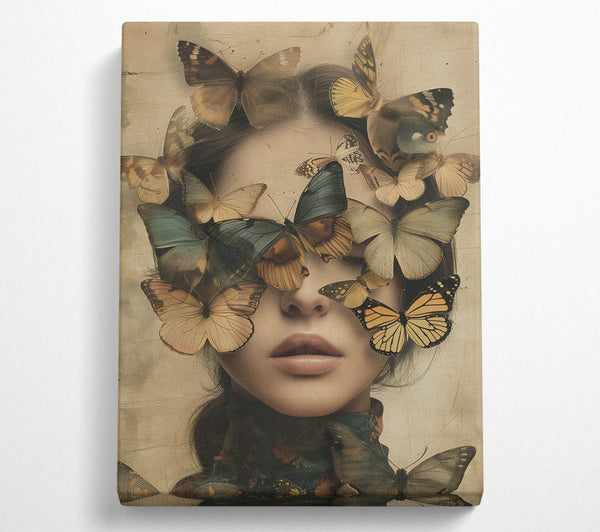  A Canvas Print of Butterfly Face Canvas Art