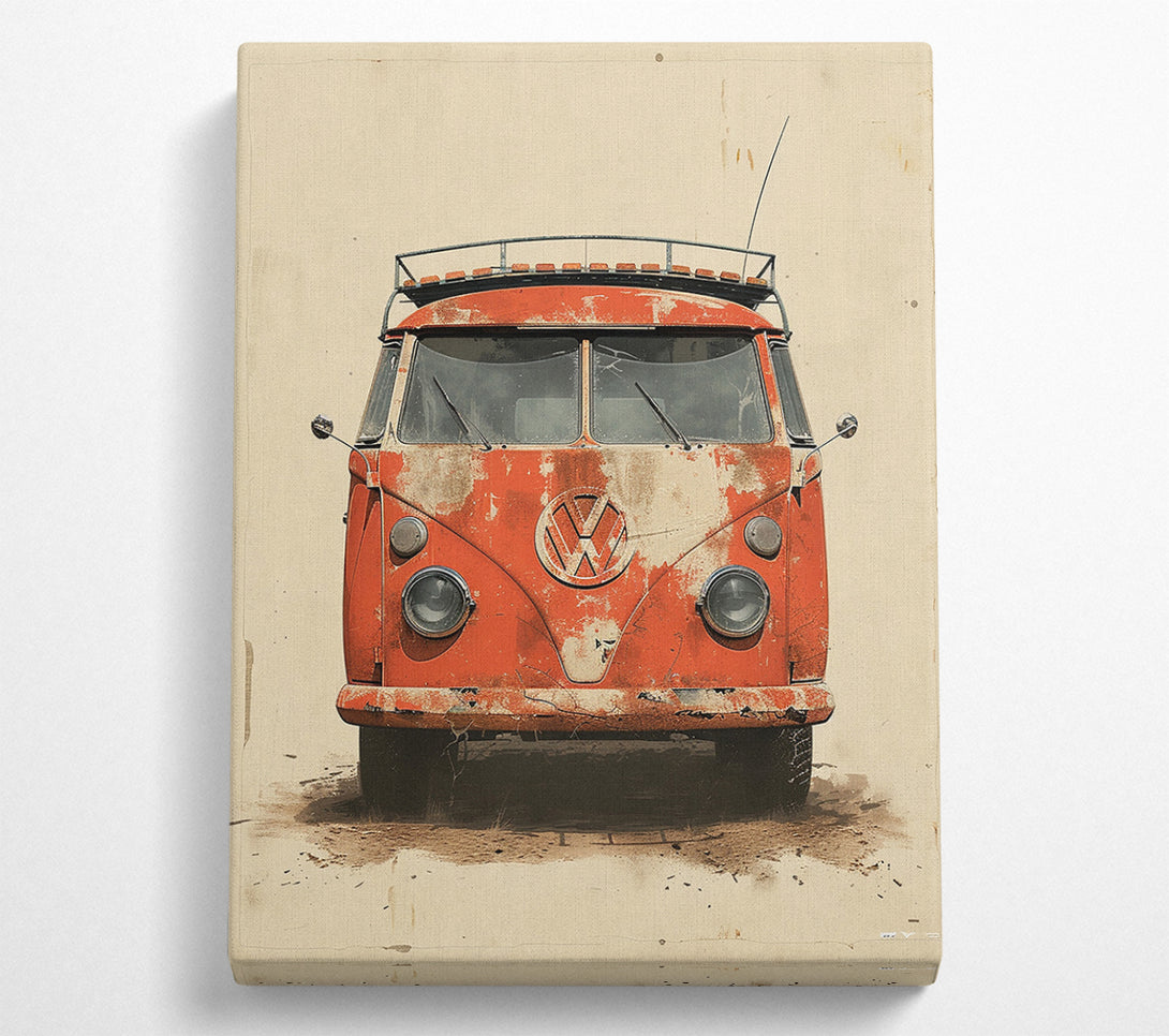  A Canvas Print of Camper Love Canvas Wall Art