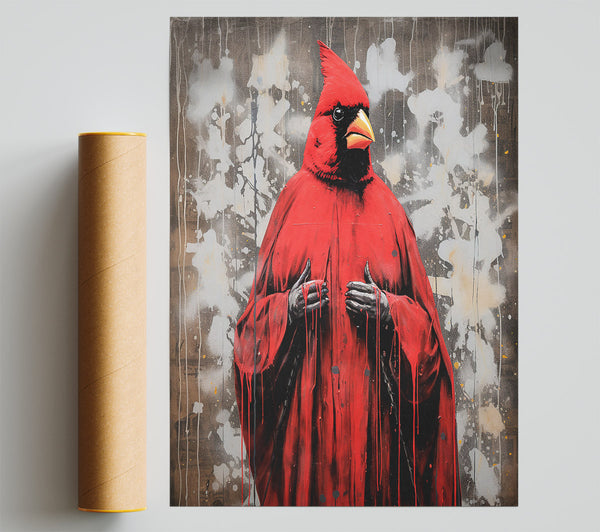 Cardinal Human Hybrid Giclee Print