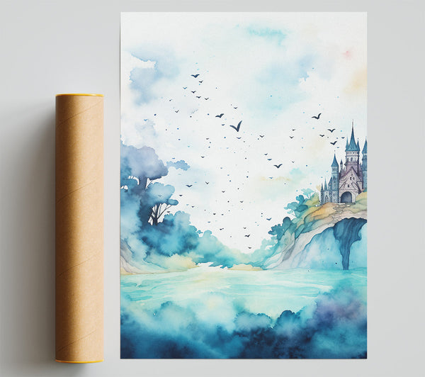 Castle Watercolour Print