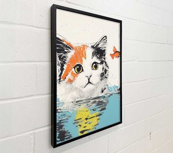 Cat And Gold Fish