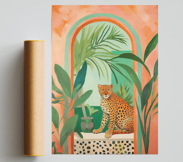Cheetah Archway Giclee Print