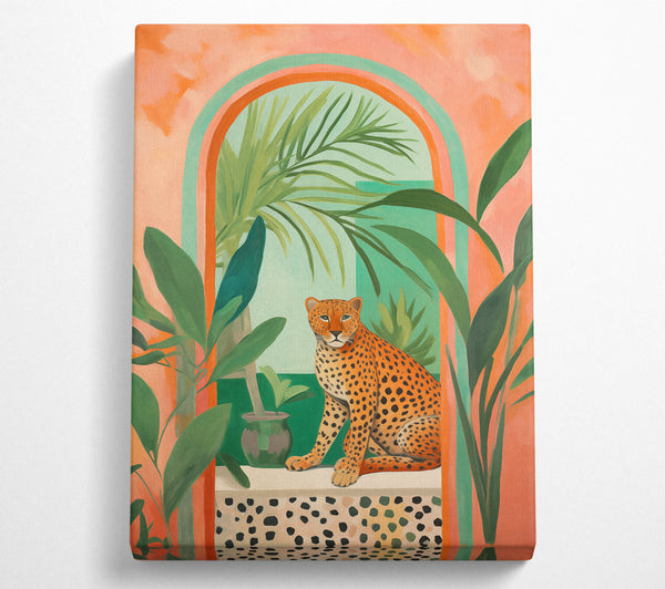  A Canvas Print of Cheetah Archway Canvas Art