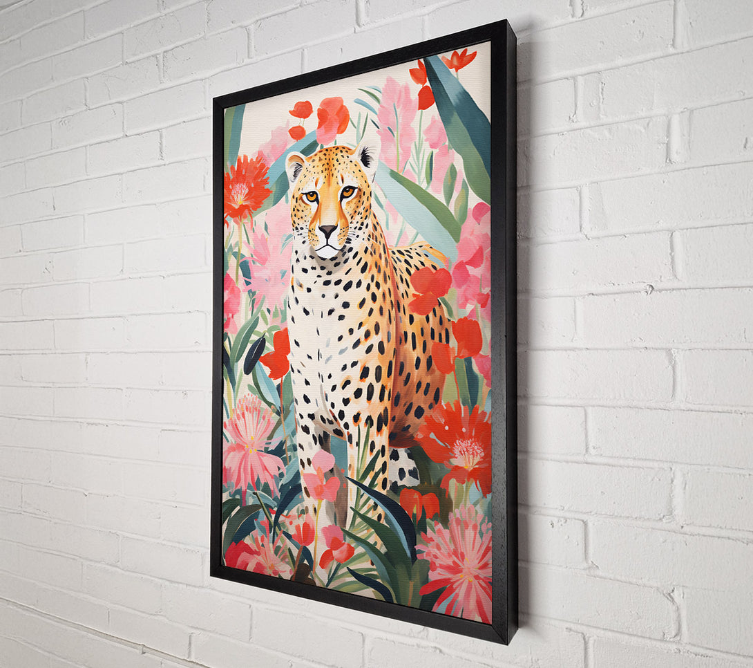  A Canvas Print of Cheetah Flower Bloom Canvas Print