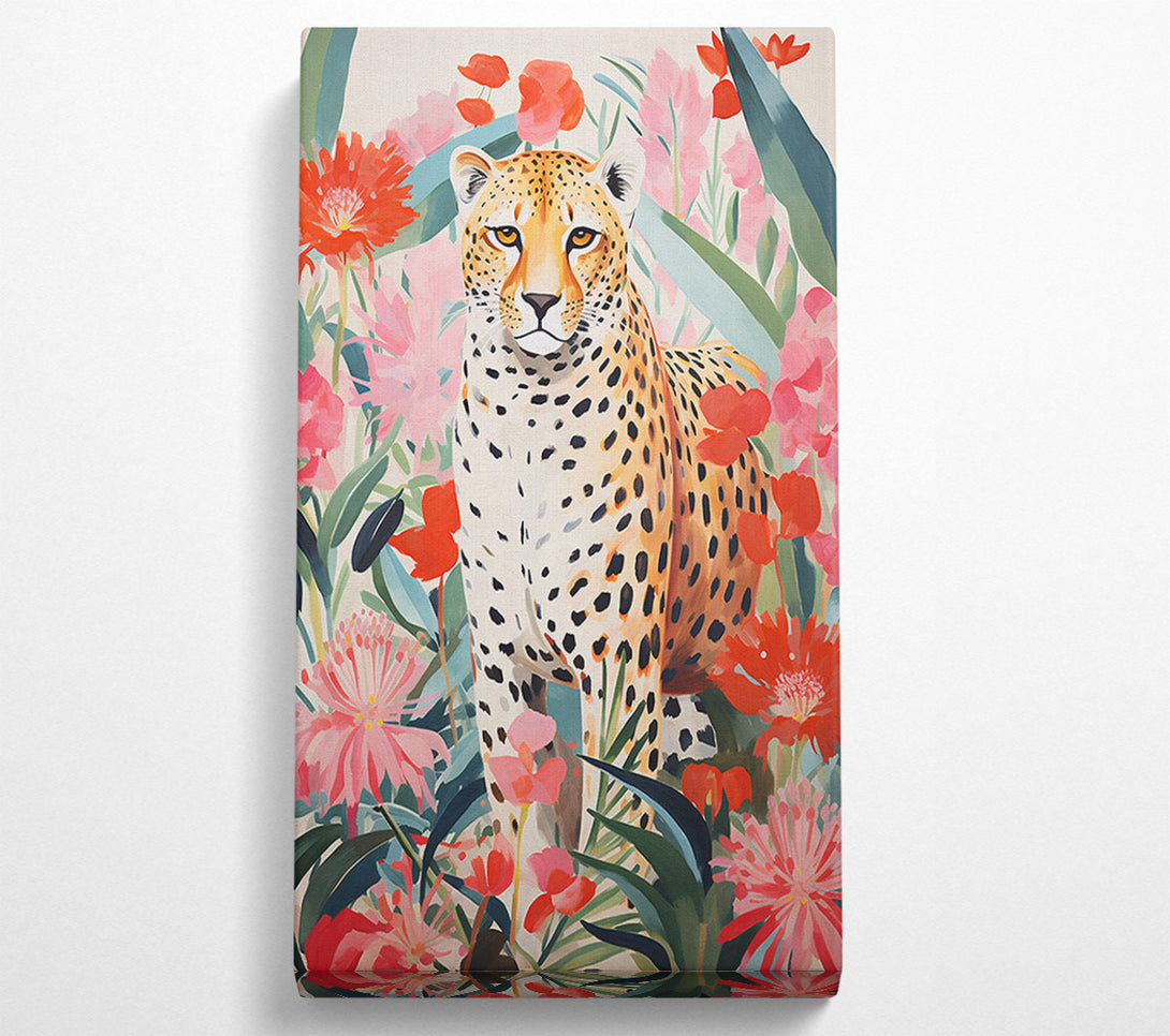  A Canvas Print of Cheetah Flower Bloom Canvas Print
