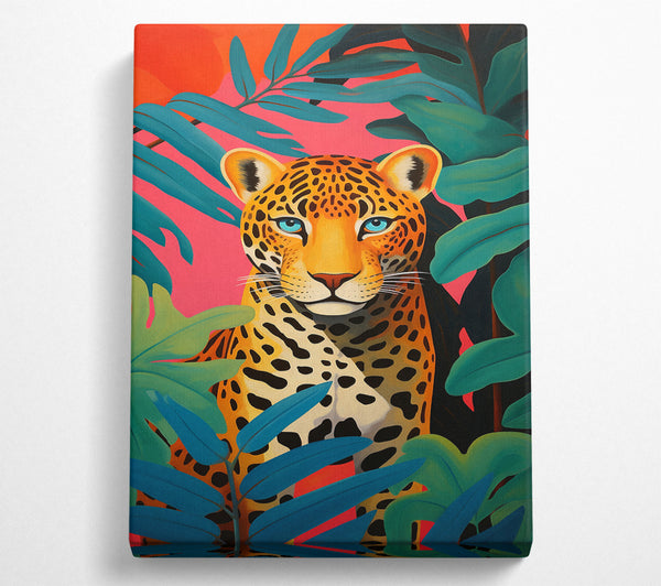  A Canvas Print of Cheetah Leaf Shadows Canvas Wall Art