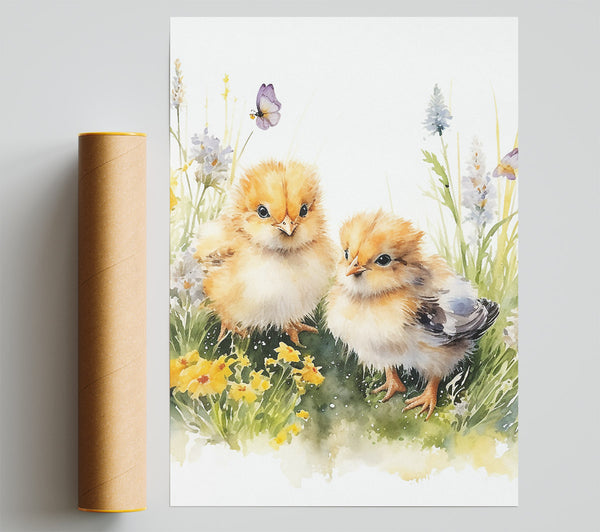 Chicks In The Geass Watercolour Print