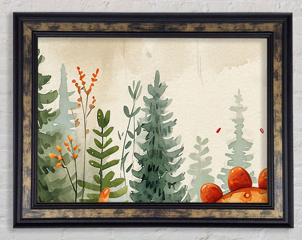 Childrens Dinosaur Framed Print