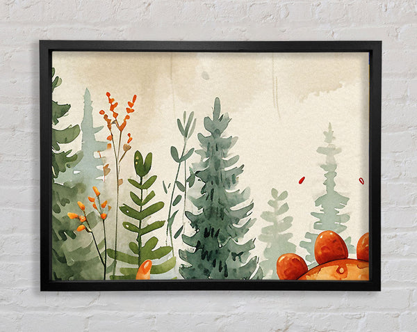 Childrens Dinosaur Framed Print
