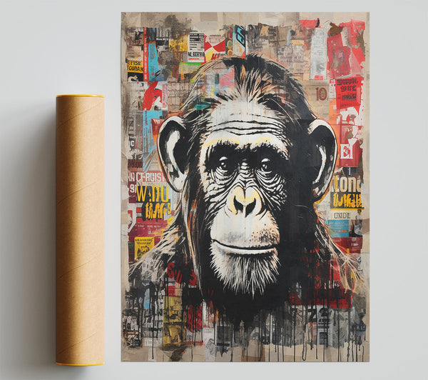 Chimpanzee Magazine Print