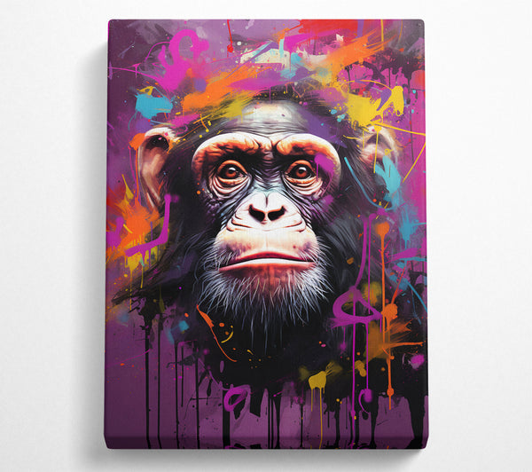  A Canvas Print of Chimpanzee Supreme Canvas Print
