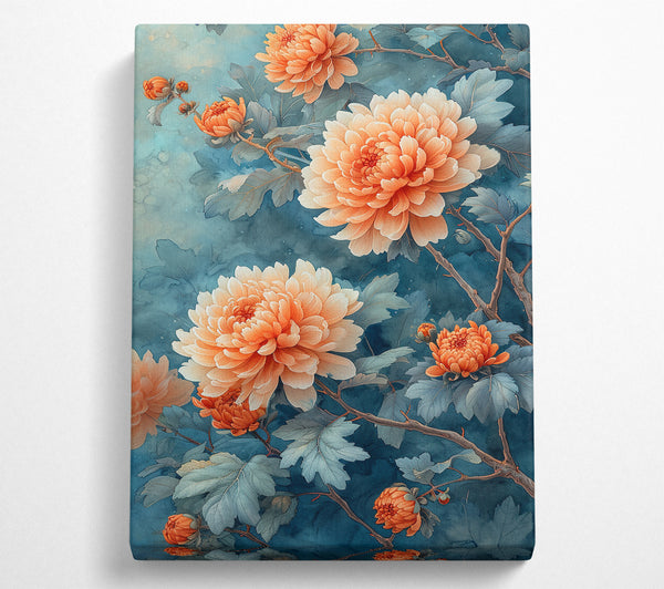  A Canvas Print of Chinese Chrysanthe Canvas Wall Art