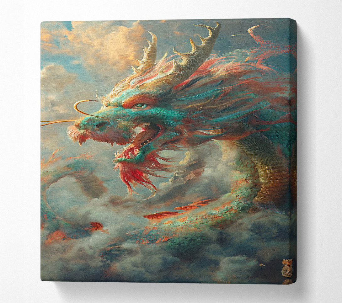  A Canvas Print of Chinese Dragon Clouds Canvas Print
