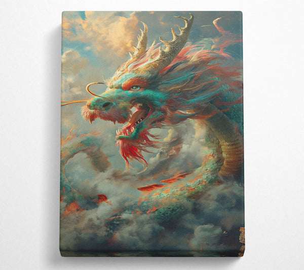  A Canvas Print of Chinese Dragon Clouds Canvas Print