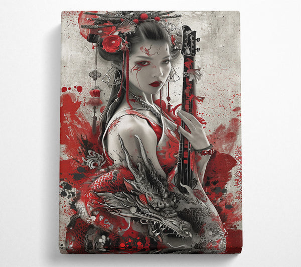  A Canvas Print of Chinese Dragon Music Canvas Art