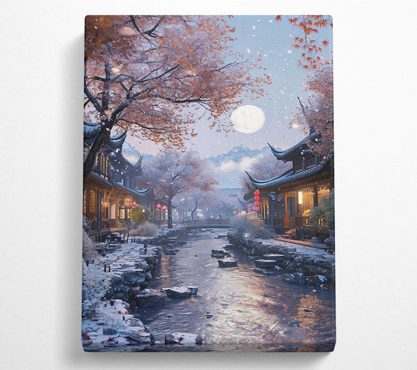  A Canvas Print of Chinese Stream Canvas Art