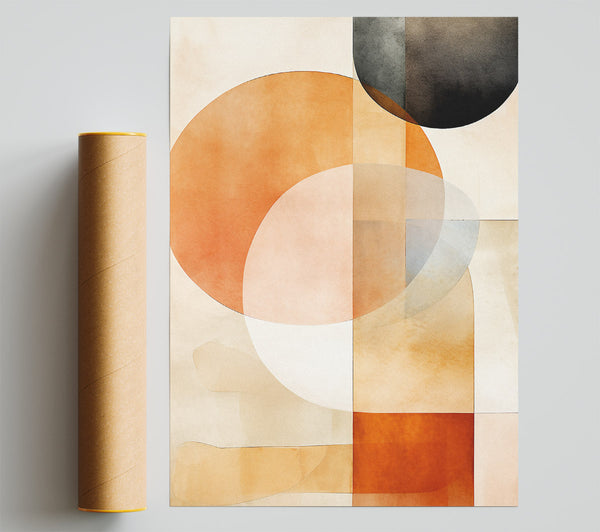 Circles And Pastels Poster