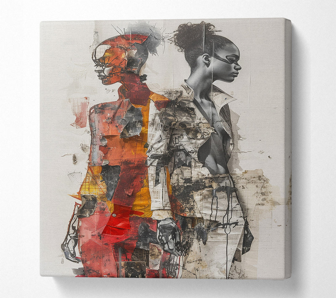  A Canvas Print of City Women Canvas Art