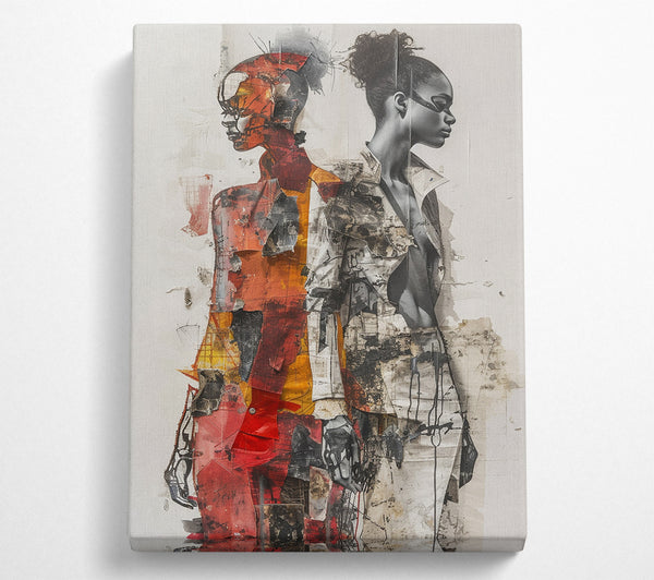  A Canvas Print of City Women Canvas Art