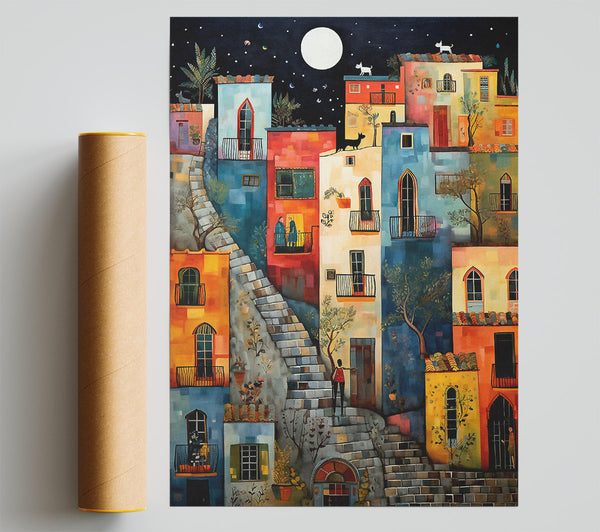 Cobbled Street Dreams Giclee Print