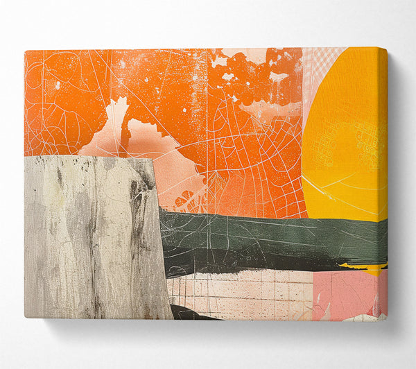  A Canvas Print of Collage Of Sun Canvas Art