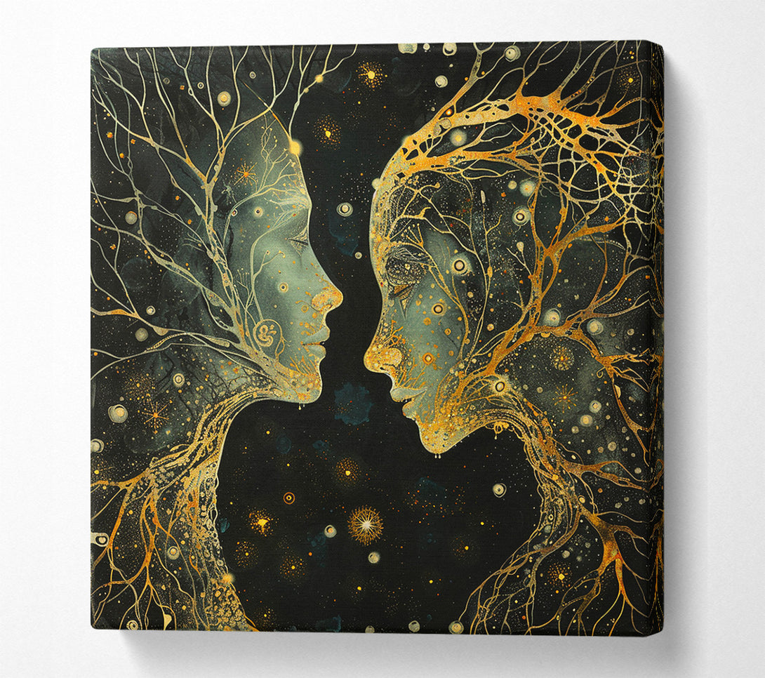  A Canvas Print of Cosmic Beings Canvas Art