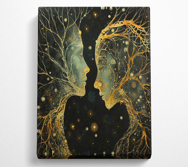  A Canvas Print of Cosmic Beings Canvas Art