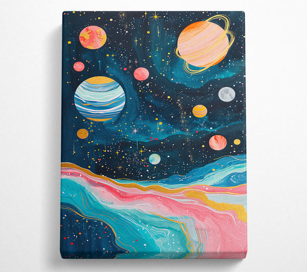  A Canvas Print of Cosmic Galaxy Swirl Canvas Print
