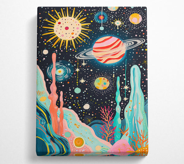  A Canvas Print of Cosmic Galaxy Canvas Wall Art