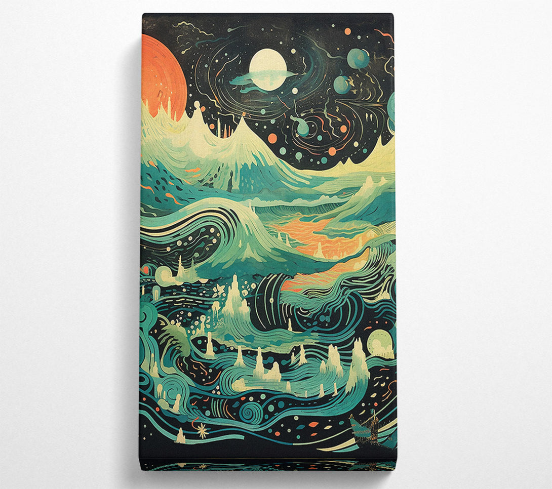  A Canvas Print of Cosmic Land Canvas Art